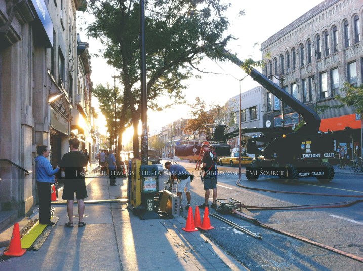 settingup during sunset