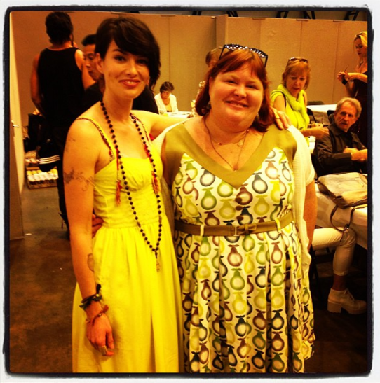 Lena Headey and Cassandra Clare