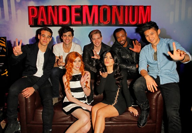 SHADOWHUNTERS - The cast and creators of ABC Family's "Shadowhunters" appear at New York Comic-Con on October 10, 2015 to discuss the new series. "Shadowhunters" premieres Tuesday, Jan. 12 at 9 p.m. ET on ABC Family. (ABC Family/Lou Rocco) ALBERTO ROSENDE, MATTHEW DADDARIO, KATHERINE MCNAMARA, DOMINIC SHERWOOD, EMERAUDE TOUBIA, ISAIAH MUSTAFA, HARRY SHUM JR.