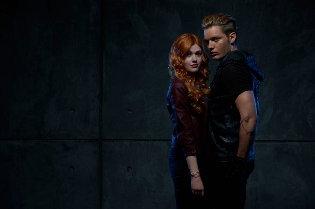 SHADOWHUNTERS - ABC Family's "Shadowhunters" stars Katherine McNamara as Clary Fray and Dominic Sherwood as Jace Wayland. (ABC Family/Bob D'Amico)