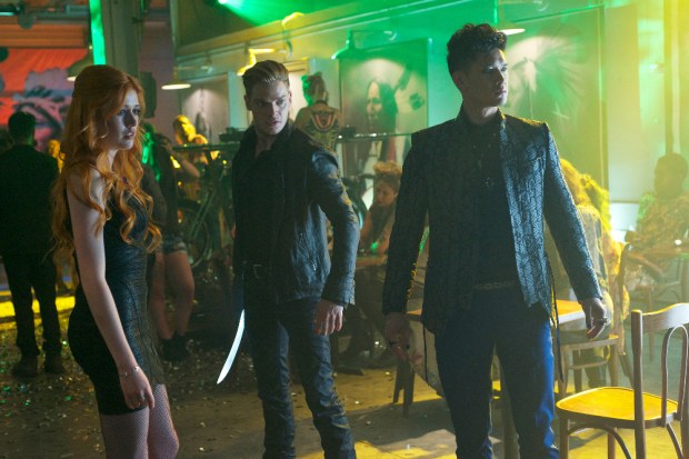 SHADOWHUNTERS - "Raising Hell" - The Shadowhunters will have to put their trust in a Downworlder to access Clary’s memories in “Raising Hell,” an all-new episode of “Shadowhunters,” airing Tuesday, February 2nd at 9:00 – 10:00 p.m., EST/PST on Freeform, the new name for ABC Family. (Freeform/Sven Frenzel) KATHERINE MCNAMARA, DOMINIC SHERWOOD, HARRY SHUM JR.