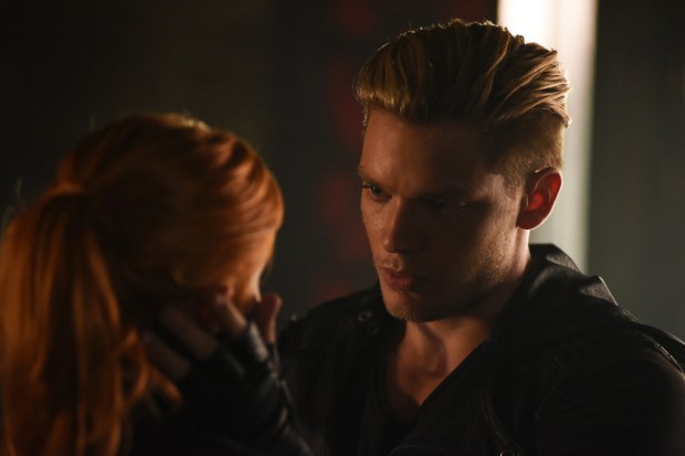 SHADOWHUNTERS - "Of Men and Angels" - Magnus and Luke reveal Clary’s past in “Of Men and Angels,” an all-new episode of “Shadowhunters,” airing Tuesday, February 16th at 9:00 – 10:00 p.m., EST/PST on Freeform, the new name for ABC Family. (Freeform/John Medland) KATHERINE MCNAMARA, DOMINIC SHERWOOD