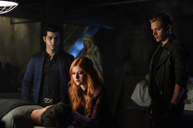 SHADOWHUNTERS - "Bad Blood" - Alec and Clary are forced to make some hard decisions in “Bad Blood,” an all-new episode of “Shadowhunters,” airing Tuesday, March 1st at 9:00 – 10:00 p.m., EST/PST on Freeform, the new name for ABC Family. (Freeform/John Medland) DAVID CASTRO, KATHERINE MCNAMARA, DOMINIC SHERWOOD
