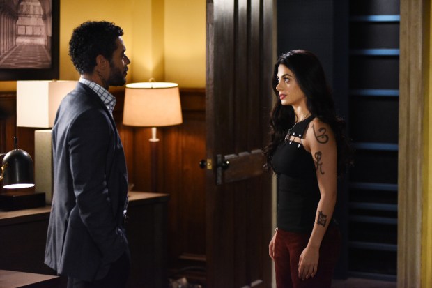 SHADOWHUNTERS - Everyone is on the hunt for Jace, but all for their own reasons in “Parabatai Lost,” an all new episode of “Shadowhunters,” airing MONDAY, JANUARY 16 (8:00 – 9:00 PM EDT) on Freeform. (Freeform/John Medland) NICK SAGAR, EMERAUDE TOUBIA